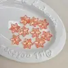 Cuentas Acrílicas Transparentes de Copo de Nieve Multicolor con Agujeros para Accesorios de Llavero DIY y Cuentas Sueltas