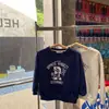 Moletom da Nova Tendência da Moda Primavera e Outono 2025 para Meninos e Meninas, Blusa Versátil de Caimento Solto com Personalidade para Crianças Mais Velhas