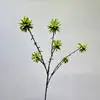 Árvore de água fruta imitação flor imitação planta verde 6 cabeças ramo único flor artificial castanha d'água fruta imitação