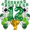 Cadena de Globos Temática de la Nueva Copa Mundial de Fútbol Transfronteriza Set Copa de Campeonato de Papel de Aluminio Serie Deportiva Globos Decorativos