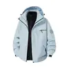 Chaqueta de plumón estilo montaña para mujer 2026 nuevo conjunto de tres en uno para otoño e invierno, atuendo de senderismo al aire libre, moderno conjunto de dos piezas para pareja