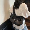 Bolso Bandolera para Mujer, Bolso Plegado de Cordón de Gama Alta Versátil Ligero Acolchado, Bolso Tote Cruzado, Bolso de Mujer, Mochila Dulce para Estudiante