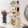 Organizador de maquiagem giratório 360°, com 1/2/3 níveis e grande capacidade de armazenamento. Organizador de maquiagem e perfumes para penteadeira, organizador de cosméticos para banheiro e bancada.