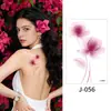 Pequeñas Pegatinas de Tatuaje Serie de Flores Acuarela Fresca Fotografía de Disfraces Impermeables Sudor Duraderas para Muñeca y Tobillo