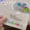 Lentejuelas Holográficas Plateadas con Forma Láser de Estrella de Cinco Puntas Color AB Huecas Materiales de Decoración Hechos a Mano Accesorios para Uñas