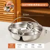 Bandeja de Acero Inoxidable 316L Dividida para Cocinar al Vapor Comida de Bebé, Plato de Cocción al Vapor de una Sola Olla, Olla Arrocera de Grado Alimenticio para Niños con Múltiples Compartimentos