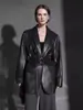 Chaqueta de Piel para Mujer para Primavera y Otoño, Diseño Nuevo, Abrigo de Piel de Longitud Media de Moda con un Toque de Lujo, Nuevo Modelo 2026