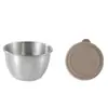 Tigela de Imersão de Aço Inoxidável com Tampa, Mini Tigela de Imersão Selada Portátil para Casa, Copo para Molho, Tigela Pequena para Molho de Tempero