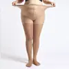 Meia-calça de Luxo Manzi 100D Plus Size para Primavera e Outono, Emagrecedora, com Reforço na Virilha, Tamanho Extra Grande Feminino