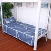 Lençol de cama xadrez azul e branco para cama de solteiro de estudante, lençol de cima e de baixo, colcha para dormitório de funcionários, lençol de cama xadrez azul e branco para cama de solteiro