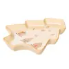 Bandeja Decorativa de Natal 28cm x 23cm x 3cm Cerâmica - Lyor