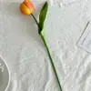 Tulipán flor artificial decoración adornos de flores ramo artificial alto sentido flores falsas realistas flores de boda accesorios para fotos
