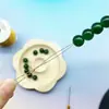Enhebrador de agujas, Enhebrador, Dispositivo para extensiones de cabello con mango de bambú, Dispositivo para ensartar extensiones de cabello, Crochet para pelucas con mango de lengüeta, Tufting