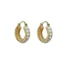 Moda de nicho, diseño minimalista, aretes de perla metálica para mujer, estilo único y discreto, venta al por mayor