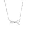 Collar de Lazo Hueco del Mismo Estilo de Singapur Diseño Nicho de Lujo Ligero Cadena Clavícula Collar de Alta Gama para Mujer Joyería