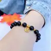 Fu Marca Pêssego frisado Pulseira Nicho Feminino Design de alta qualidade leve Pulseira de luxo joias