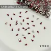 1*2*3t diamantes cúbicos de zirconia para decoración de uñas, pedrería de uñas, decoraciones de uñas DIY modernas y deslumbrantes, pedrería de base plana para manicura, accesorios para uñas