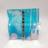 Carpeta de PVC de 3 agujeros para hojas sueltas, paquete de 4, clip en L de PVC, rollo de clip mágico de PVC para hojas sueltas, carpeta sin pegamento de fábrica