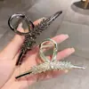 Pinza de Oreja de Trigo de Alta Gama, Elegante y Elegante, Pinza para el Cabello para la Parte Trasera de la Cabeza, Accesorio para el Cabello, Pinza de Tiburón Grande, Nuevo Estilo 2023