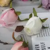 Pintura al Óleo Simulada Capullo de Rosa Accesorios Hechos a Mano DIY Material de Flor para Boda Flor Retro Pequeño Capullo de Flor Decoración de Pared Floral