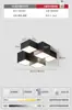 Luminária Geométrica Quadrada para Sala de Estar 2022 Nova Luminária Principal Minimalista Avançada Criativa Luminária de Teto Moderna Casual Espectro Completo