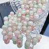 Cuentas redondas de vidrio degradado roto de jade de 10 mm para hacer tú mismo, pulsera, oreja, joyería, anillo, pulsera, collar, accesorios de material