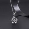 Collar Inteligente Mobius para Mujer Cadena de Clavícula de Plata de Ley Corazón Palpitante Simple Colgante para Enviar a Novia Joyería al por Mayor