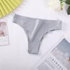 Tanga de talla grande para mujer, ropa interior sexy de comercio exterior transfronterizo, europea y americana, de una pieza, sin costuras, de nailon deportivo de seda de hielo, pantalones T