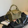 Bolsa de nylon de gran capacidad para dumplings, bolso casual tipo Amazon de colores dulces, bolso de hombro, bolso cruzado para el trabajo
