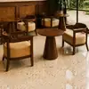 Juego de mesa y sillas de café, sillón individual para tienda de té de leche, adecuado para casa de huéspedes, hotel, restaurante, área de ocio comercial, estilo vintage