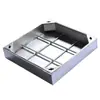 Suministro de fábrica tapa de registro decorativa de acero inoxidable 304 fregadero tapa de registro invisible rejilla de lluvia personalizable
