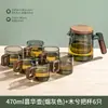 Tetera de oficina nueva 2026, separación de té y agua para el hogar, resistente a altas temperaturas, alto borosilicato, engrosada, tetera de vidrio simple