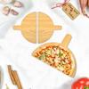 Pá de Pizza de Madeira Pá de Pizza Semicircular com Máquina de Pizza Pá de Madeira Especial para Pizza Tábua de Pizza de Madeira Maciça