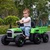 Trator elétrico infantil de quatro rodas, carro de brinquedo para bebê e crianças, pode sentar, com controle remoto, 1-3 anos, presente
