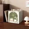 Estantería de acero para biblioteca doméstica, estante de almacenamiento de pie, estantería para niños, estante de almacenamiento de hierro integrado para sala de estar montado en la pared