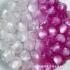 Urso Resinado com Cabeça de Gato e Patas de Gato que Mudam de Cor com Luz UV, Pulseira com Contas Espaçadoras para Celular, Acessórios para Corrente de Celular DIY Feita à Mão