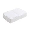 Mini Caja de Almacenamiento de Escritorio con Tapa Pop-Up Bastoncillos de Algodón Maquillaje Algodón Plástico a Prueba de Polvo Estudiante Ins Caja de Almacenamiento para Artículos Varios