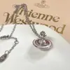 Collar Colgante de Saturno Tridimensional Esmaltado Perla Emperatriz de Alta Calidad Cadena de Suéter Sencilla de Nicho Pendientes de Gama Alta