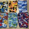 0002 # Impulso, Correr, Pantalones de Playa de Verano, Pantalones Casuales Simples para el Hogar de Hombre, Shorts Florales Sueltos, Deriva de Gama Baja