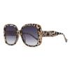 Nuevas gafas de sol cuadradas de gran tamaño con colores vanguardistas, estilo europeo y americano, gafas de sol sencillas de moda para celebridades de Internet y comercio exterior.