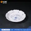 Serie de Clúster Azul y Blanco Wuhe Vajilla de Melamina Material de Grado Alimenticio Plato Comercial Cuchara para Arroz Cuchara para Sopa Base Aislante Plato para Frutas