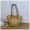 Bolso de Hombro Único Tejido de Paja para Mujer 2026 Moda Vacaciones en la Playa Diseño de Nicho Bolso Tote de Gran Capacidad