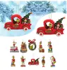 Adornos Planos de Acrílico con Dibujos Animados para Colgar en el Coche, Decoraciones para Colgar en el Árbol de Navidad, Decoraciones para el Hogar