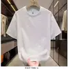Camiseta de Verano de Color Sólido con Textura Seersucker, Cuello Redondo, para Hombre, Holgada, de Manga Corta, a la Moda, Nueva, de Media Manga, Informal