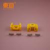 DJTJ18239 clip de motor amarillo abrazadera de motor asiento de cableado asiento sin soldadura asiento de cableado rápido asiento de cubierta trasera de motor