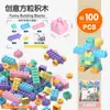 [P01B] Brinquedo de Bloco de Construção de Partículas Montado DIY Cor Macaron Suporta Múltiplas Embalagens Personalização em Chinês e Inglês
