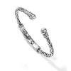 Nuevo Pulsera Hip-Hop Personalizada Vintage de Estilo Chino de Moda para Hombres y Mujeres, Pulsera Trenzada Sánscrita Retro de Moda para Parejas, Resistente