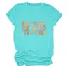 Lee libros sé amable Amazon eBay sitio independiente de moda versátil camiseta de mujer de cuello redondo y manga corta