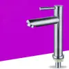 Torneira para Lavatório de Aço Inoxidável 304 de Água Fria Simples Torneira para Lavatório de Aço Inoxidável para Lavar as Mãos Torneira de Água Fria Simples