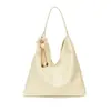 Bolsa de ombro vintage de grande capacidade para mulheres, nova moda outono 2026, bolsa de ombro simples, bolsa tote de alto valor